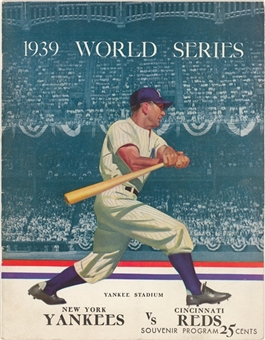 1939 World Series Program - Reds vs. Yankees - Yankee Stadium 
